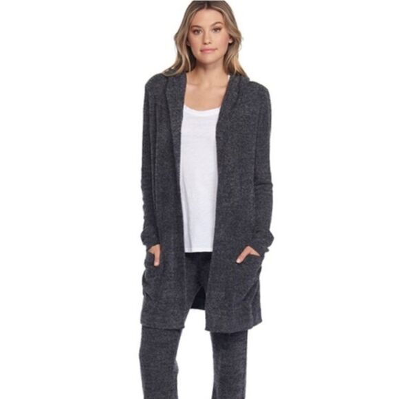 Barefoot Dreams Sweaters - Barefoot Dreams cozychic lite hooded super soft cardigan